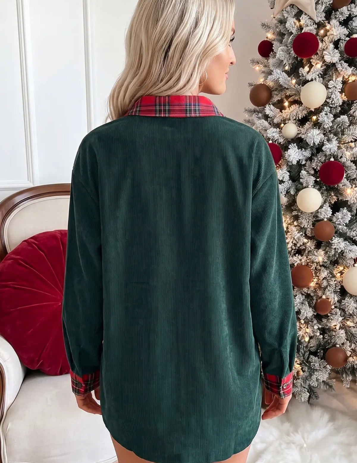 Merry Plaid Top