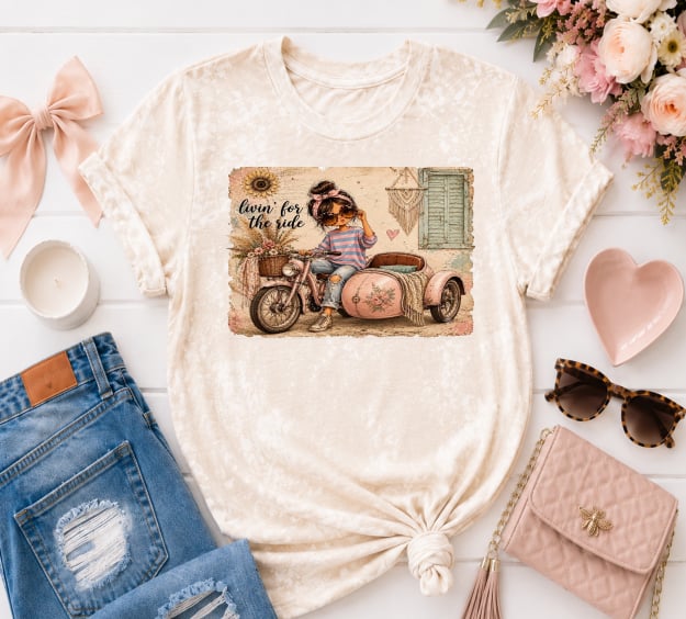 Cutie Tee. Let’s Ride