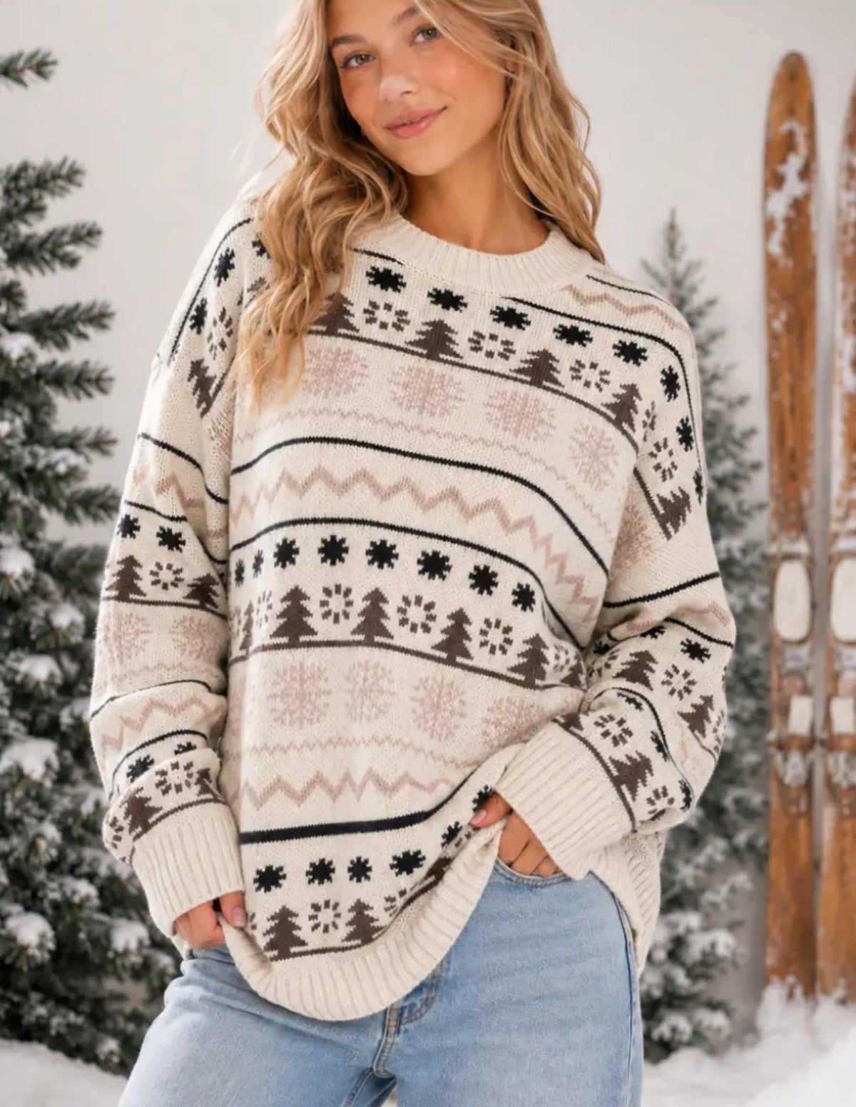 Moose Track Sweater