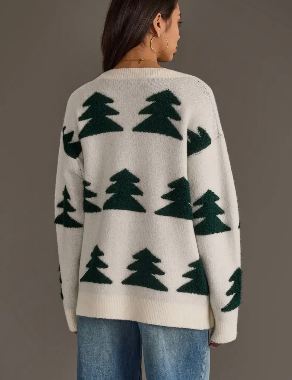 The Merry Evergreen Cardigan
