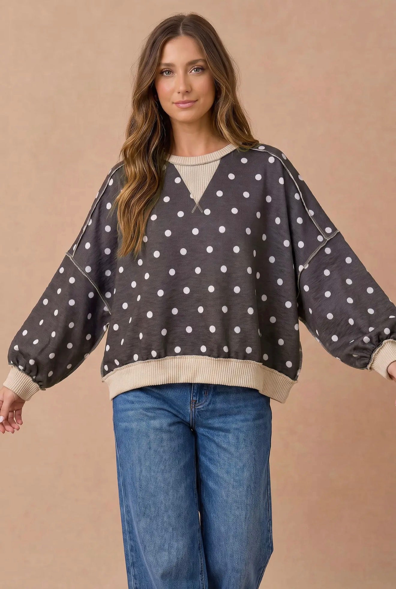 Classic Charm Polka Dot Crew