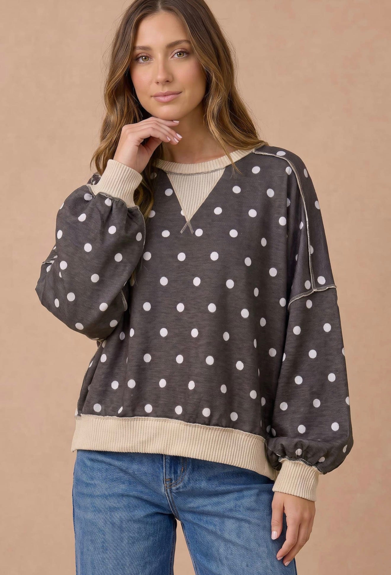 Classic Charm Polka Dot Crew