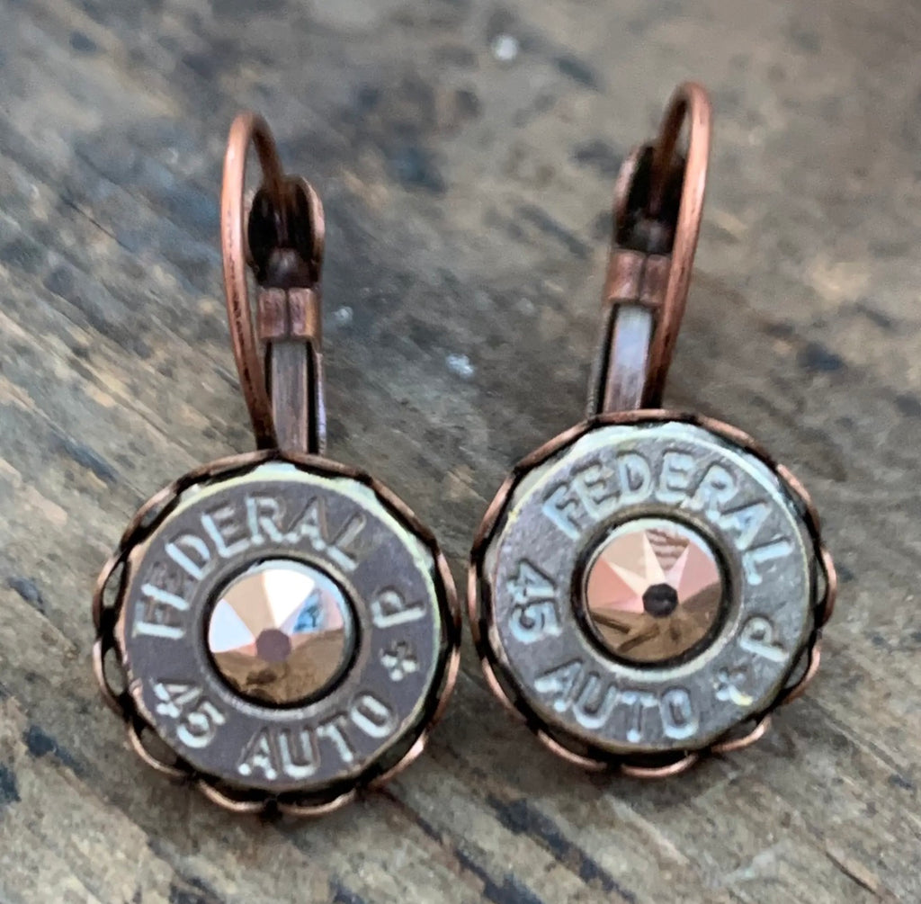Copper 45 Earrings.