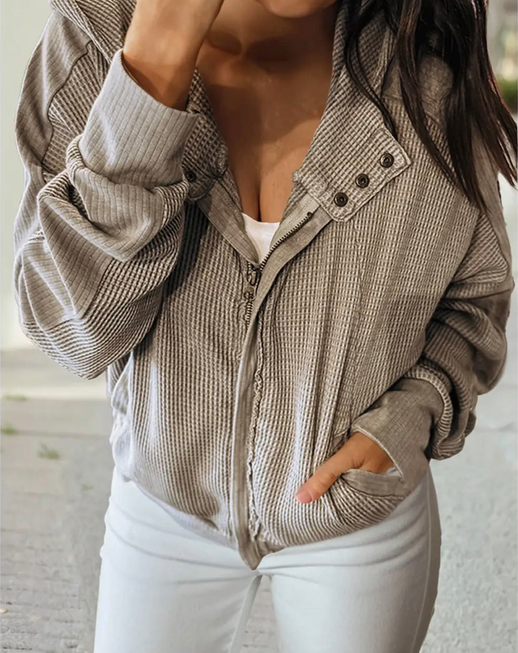 Cozy Cabin Waffle Jacket