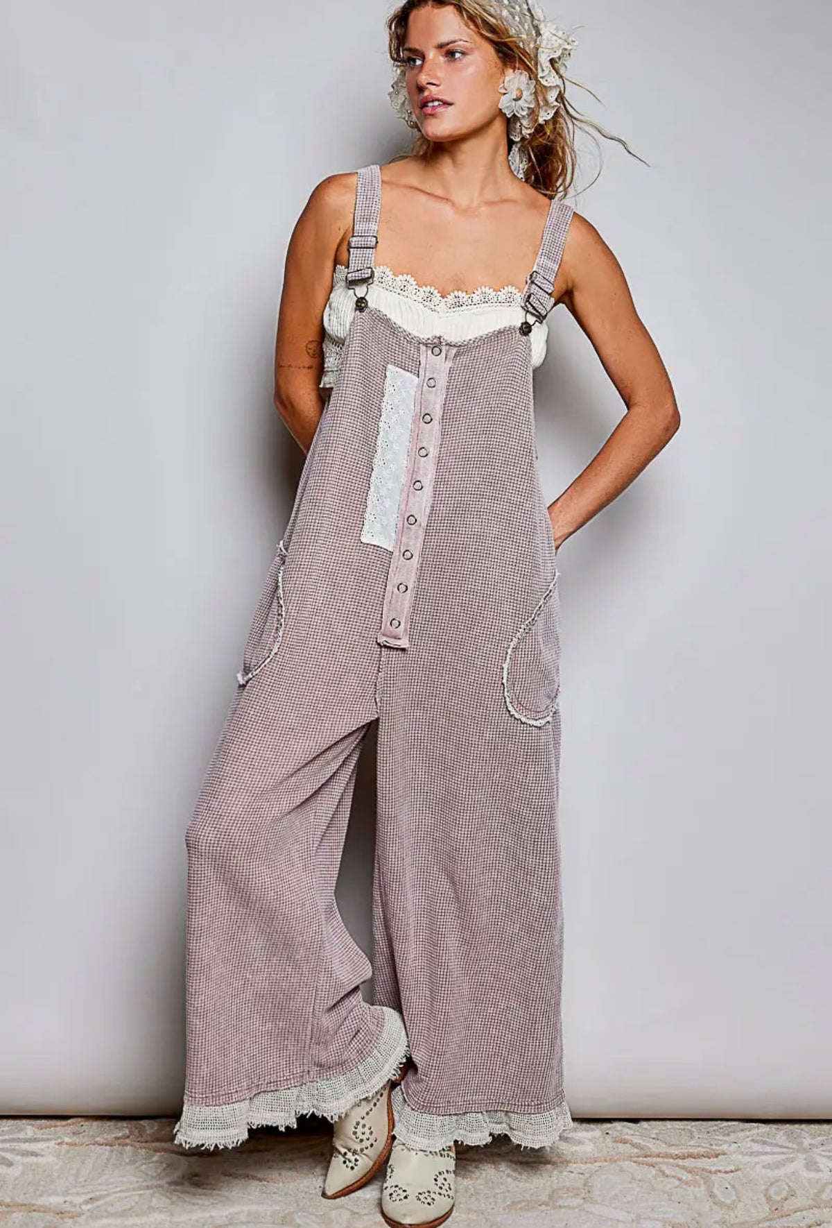 Cotton Lace Overall