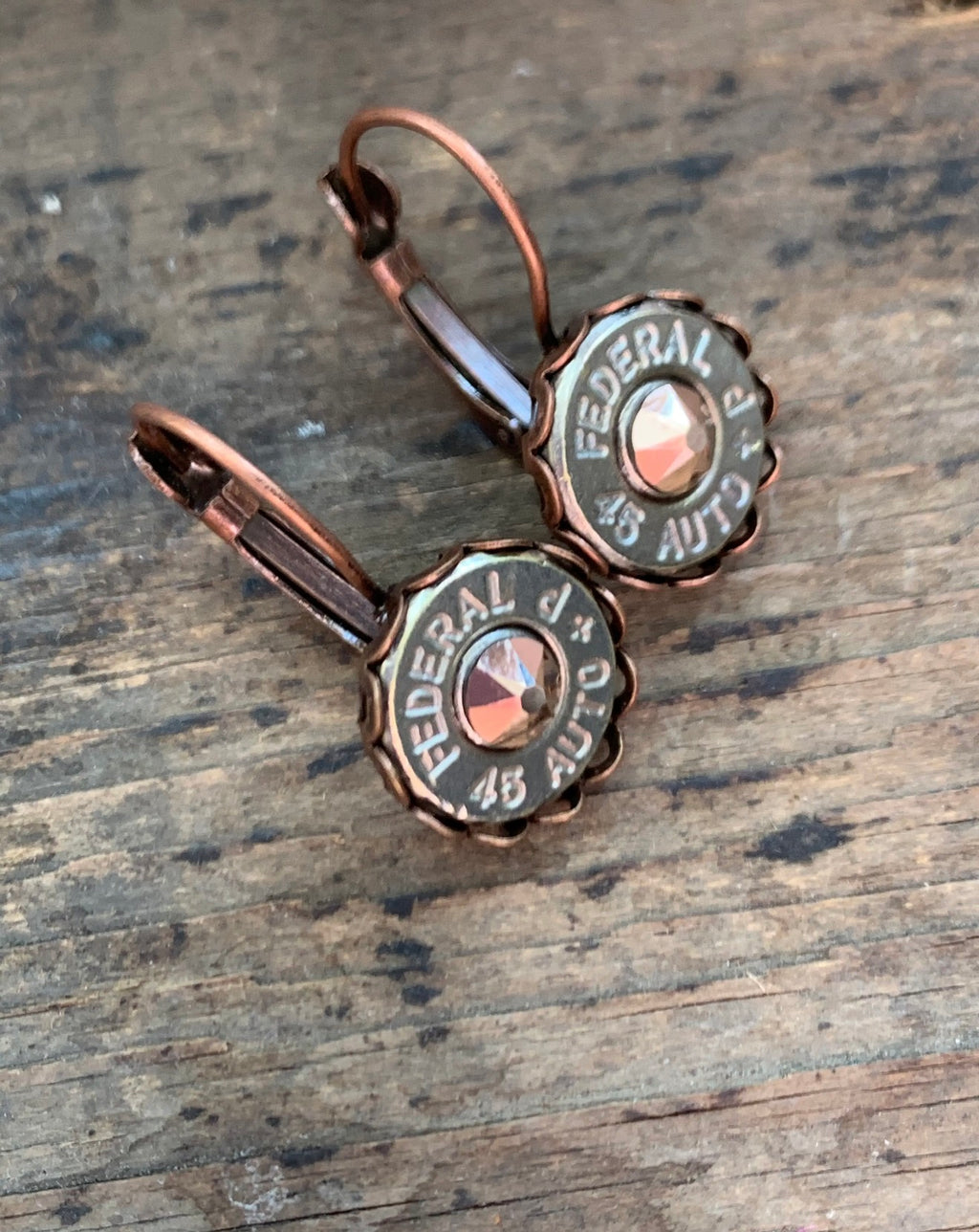 Copper 45 Earrings.