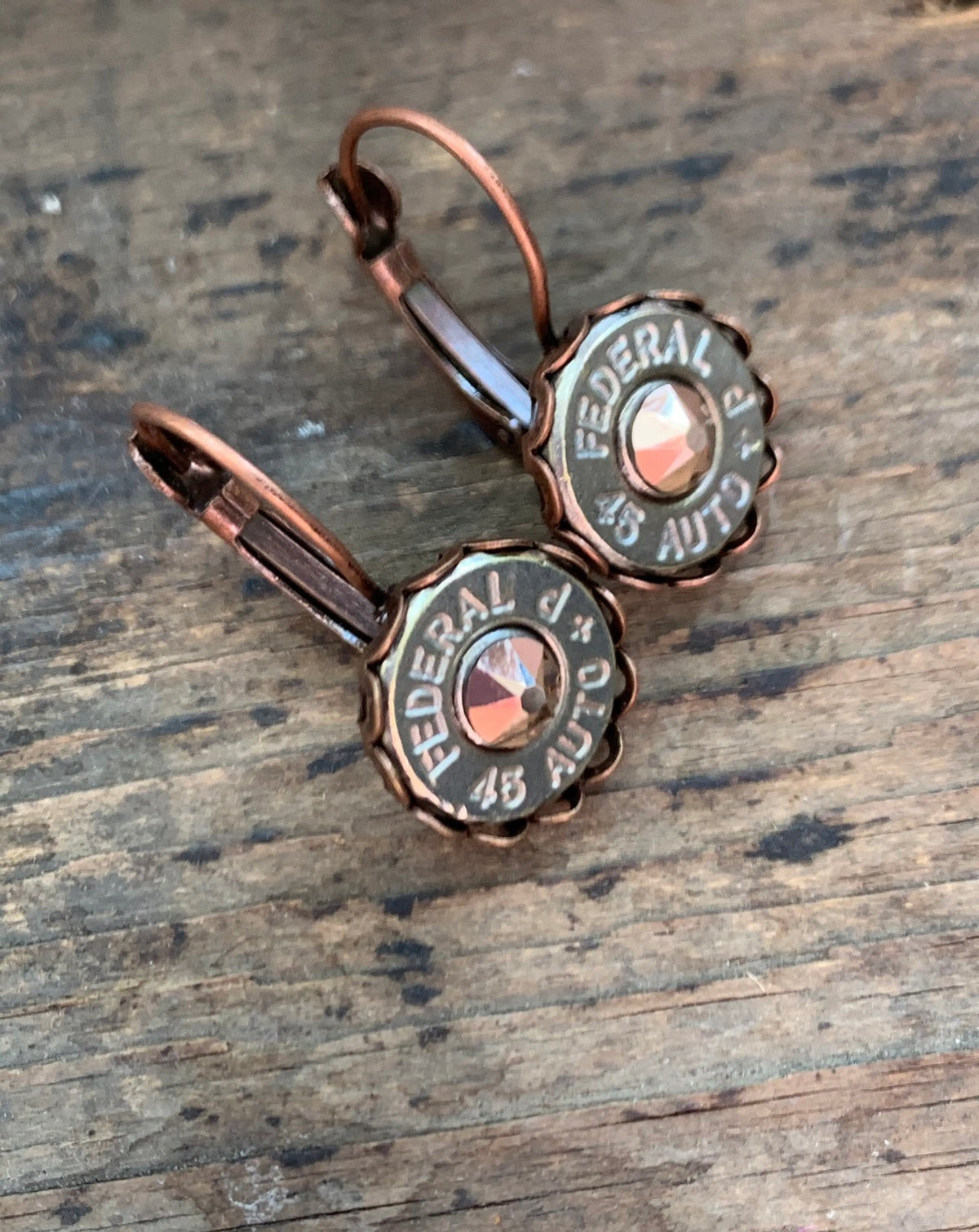 Copper 45 Earrings.