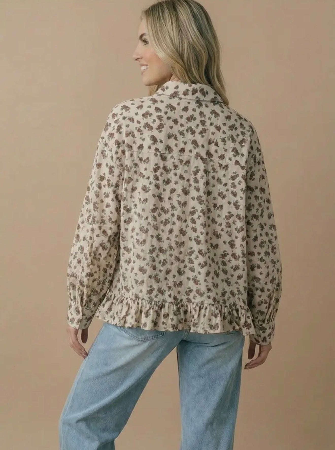 Peplum Babydoll Top Cardigan
