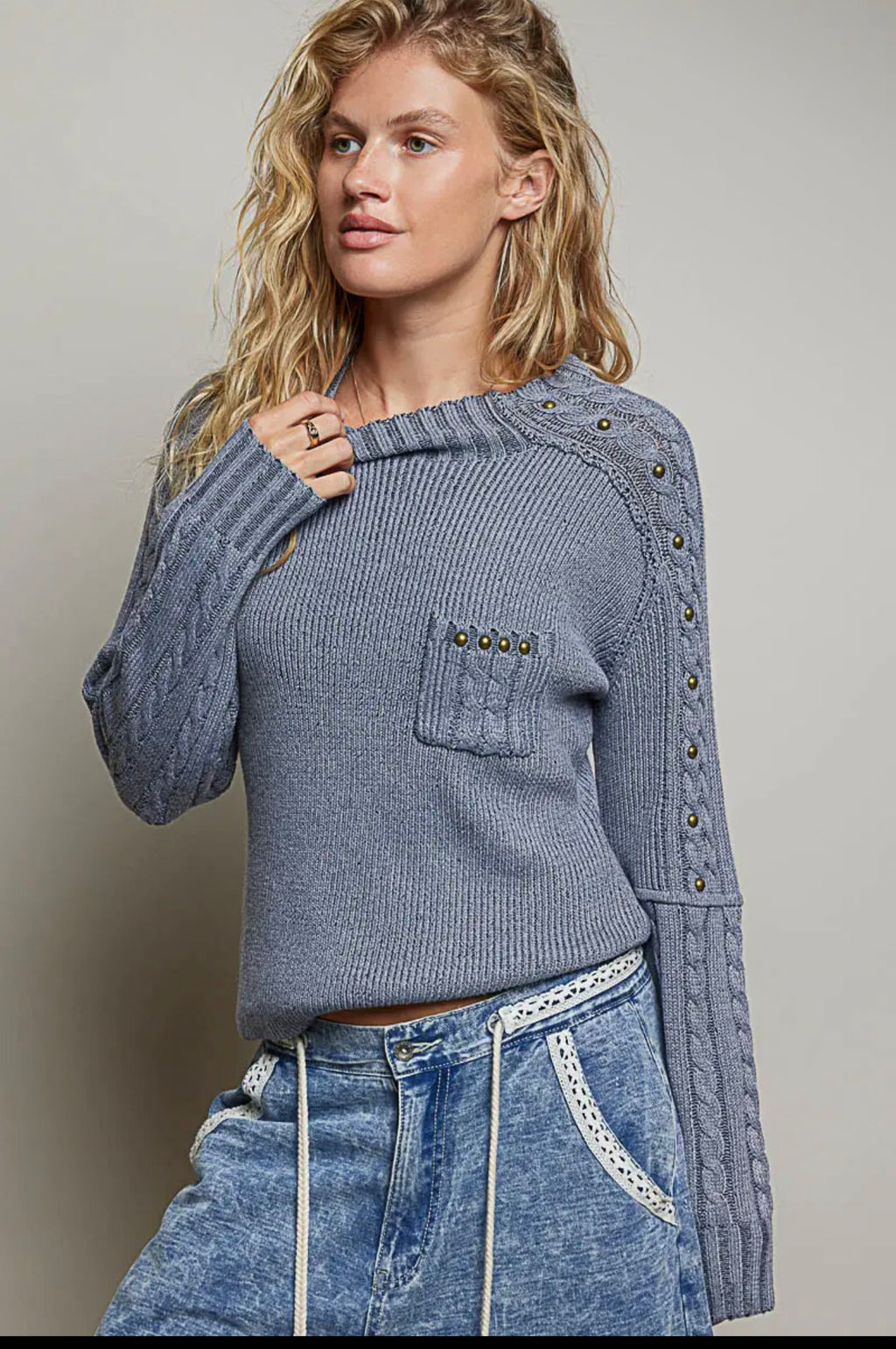 Rib Band Sweater