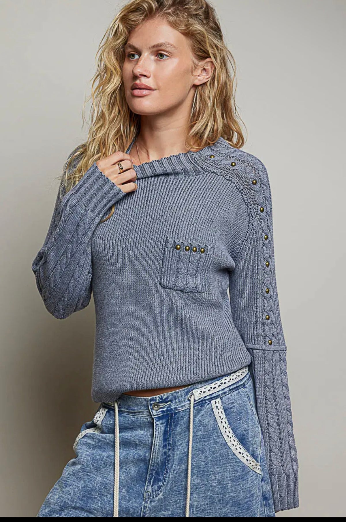 Rib Band Sweater