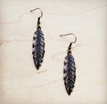 Feather Drop Earrings