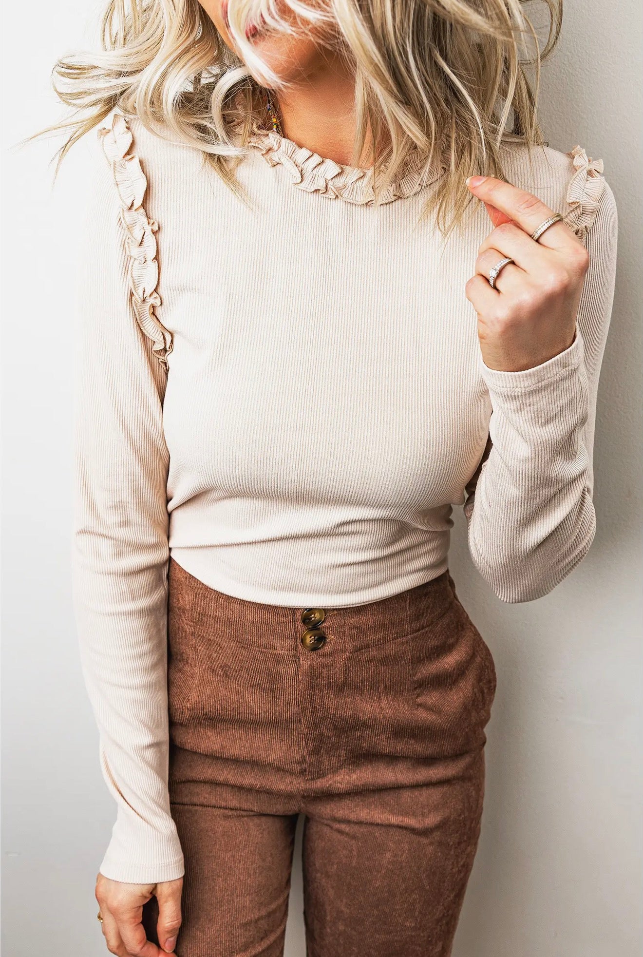 Ruffle Aim Top