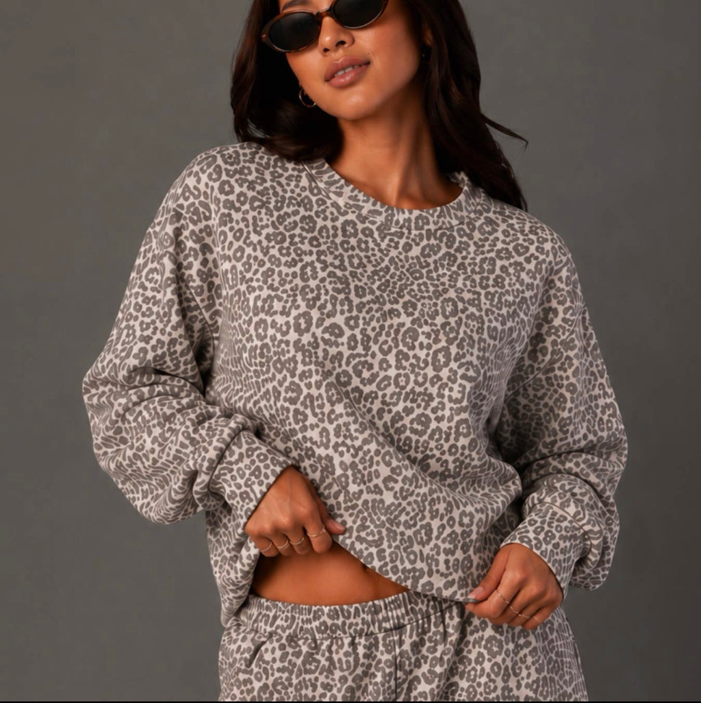 Wild Side Leopard Crewneck
