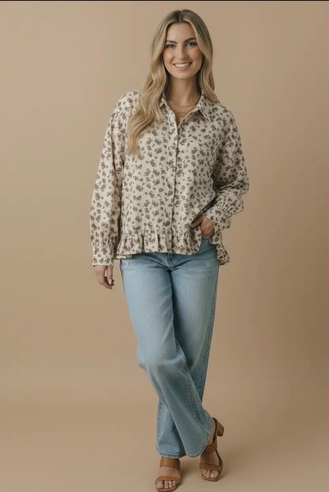 Peplum Babydoll Top Cardigan
