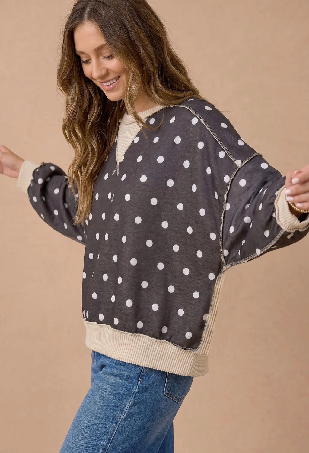 Classic Charm Polka Dot Crew
