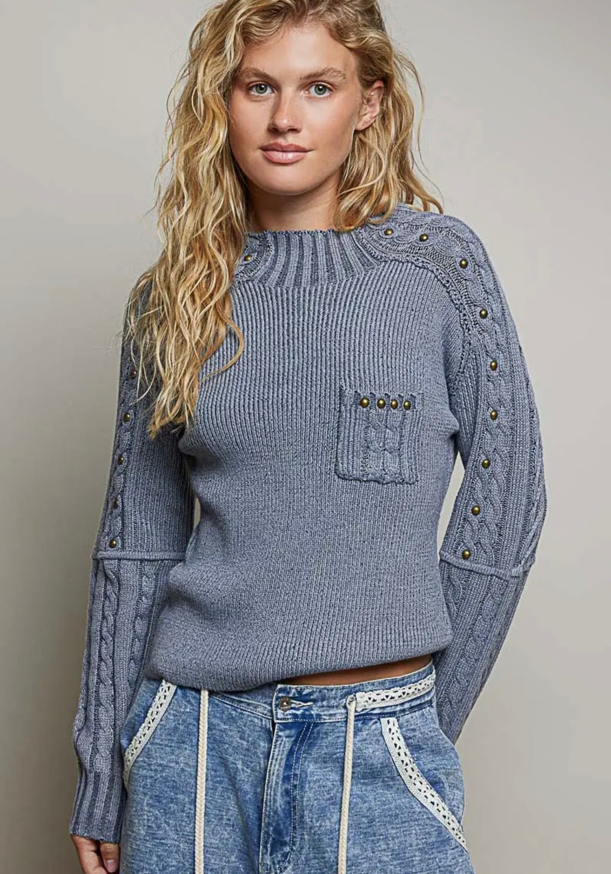 Rib Band Sweater