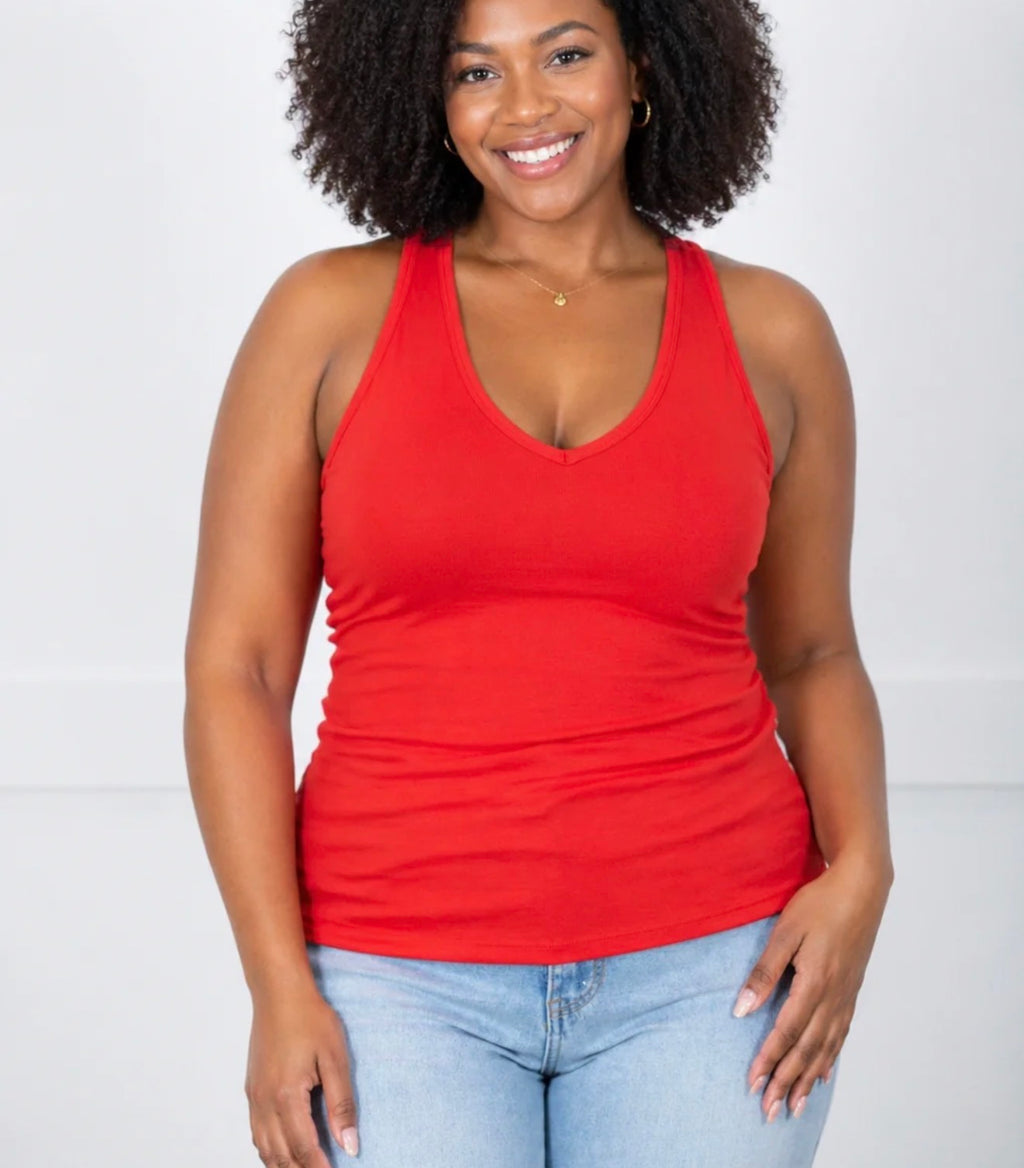 The Simply Free V Neck Freedom Tank