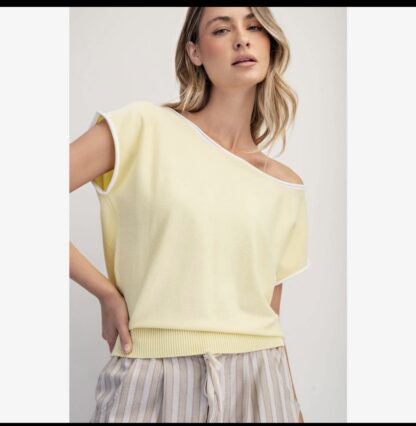 Asymmetric Cinched
Waist Sweater
